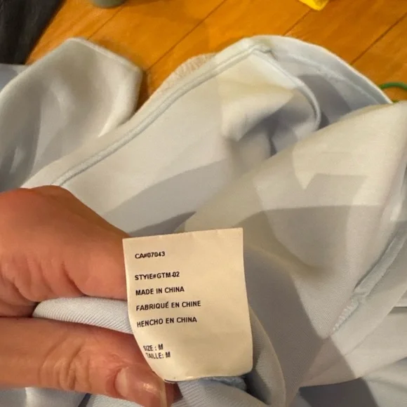 Blaque Label revolve  Powder Blue Scuba Bell Sleeve Top - Picture 13 of 13